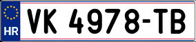 Trailer License Plate